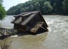 Die Mühle ist im Hochwasser untergegangen