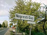 Ortschild von Negresti Oas