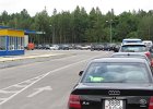 Stau vor der Grenze